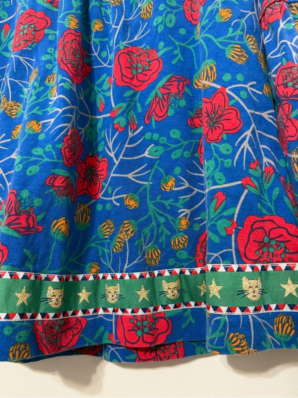 MATILDA JANE Make Believe I Believe Tunic Floral Top Girl’s Size 8 Cats & Roses